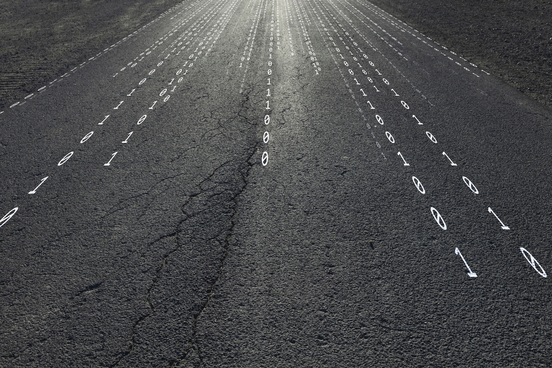 Binanry code on the road