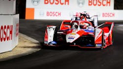 Alex Lynn on the track Alex Lynn on the track