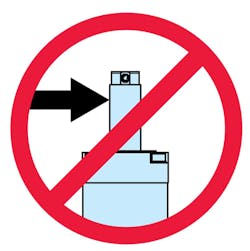 Misaligning the actuator and the load or force axis creates off-center side loading. It can put too much wear on the seals, let water leak past the seal and get in and lead to premature actuator failure. Misaligning the actuator and the load or force axis creates off-center side loading. It can put too much wear on the seals, let water leak past the seal and get in and lead to premature actuator failure.