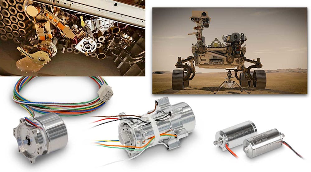 Collage of Perserverance and motor images