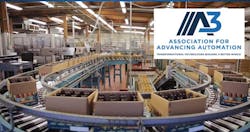 Conveyor belt with superimposed A3 logo Conveyor belt with superimposed A3 logo