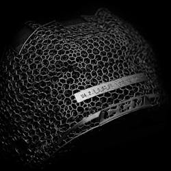 The Super Tacks X helmet, crafted with the Carbon DLS 3D printing process, replaces foam padding with the NEST Tech lattice for increased breathability, comfort and protection. The Super Tacks X helmet, crafted with the Carbon DLS 3D printing process, replaces foam padding with the NEST Tech lattice for increased breathability, comfort and protection.