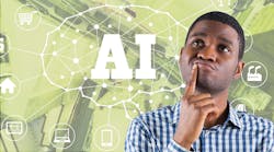 Artist's rendition of a man pondering AI Artist's rendition of a man pondering AI