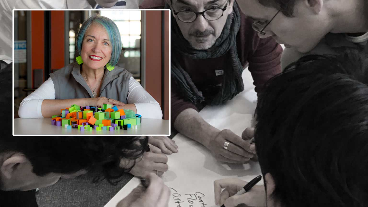 Sarah Boisvert and manufacturing workplace photo