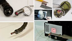 Endoscope photo collage Endoscope photo collage