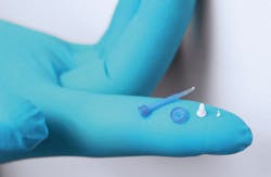 These micro-molded silicone components are smaller than a fingertip but vital to medical applications. These micro-molded silicone components are smaller than a fingertip but vital to medical applications.