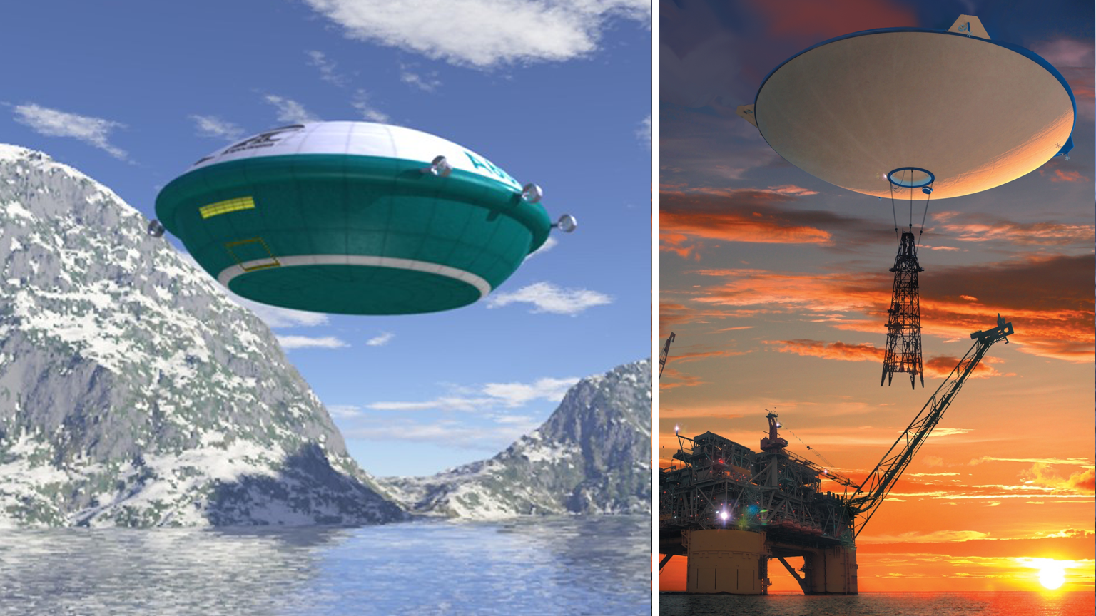 Airship photo collage