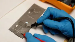Current passes through a self-healing circuit