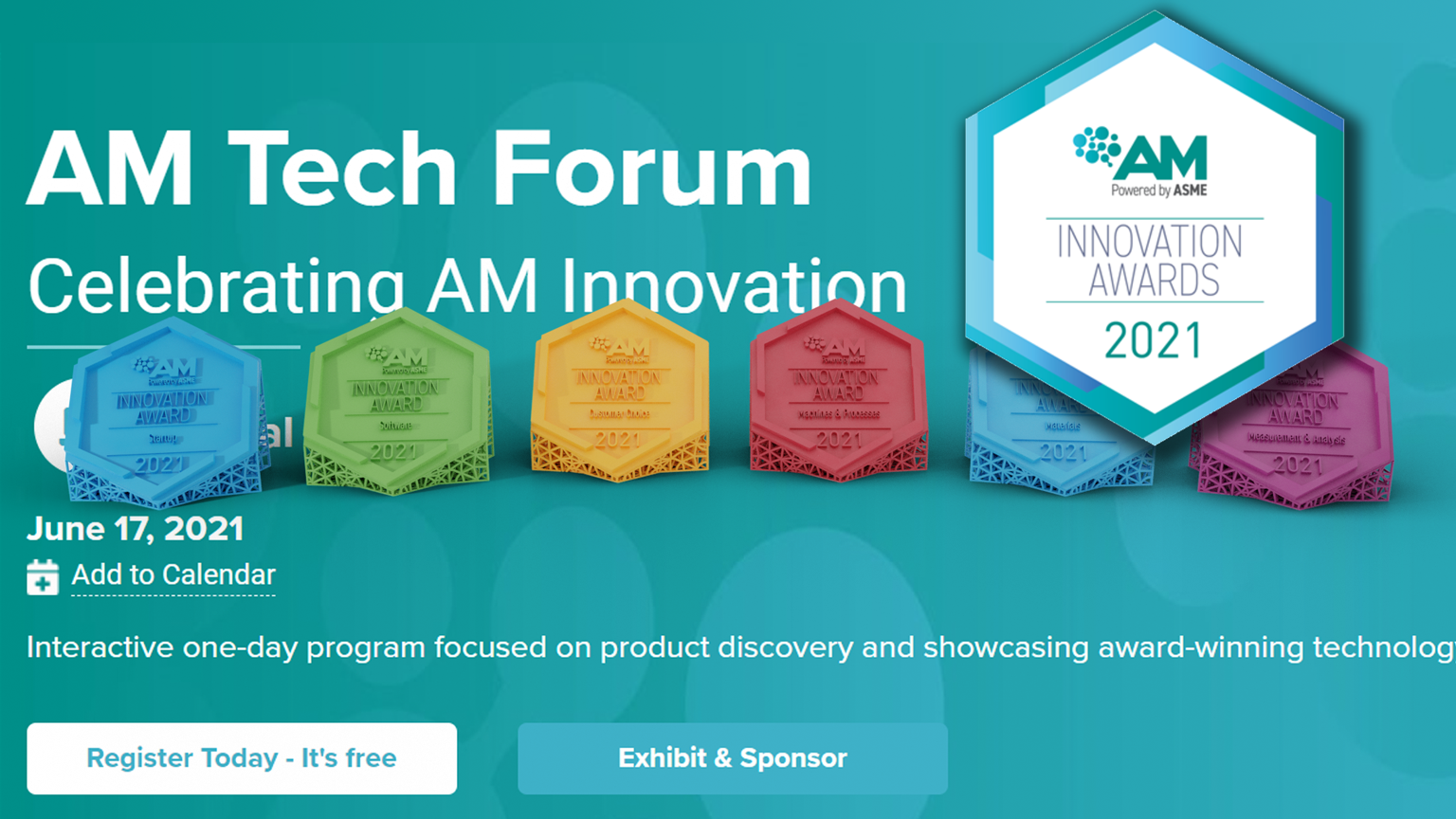 AM Tech Forum logo and awards