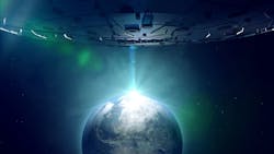 Spaceship over Earth Spaceship over Earth