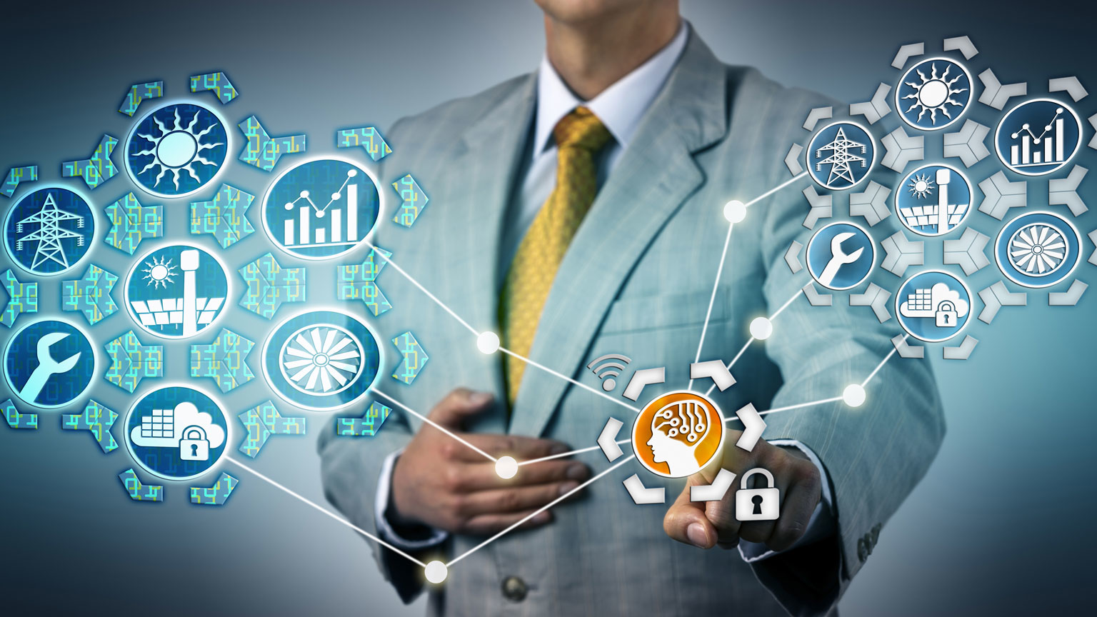 Artist's rendition of digital twins