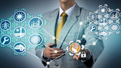 Artist's rendition of digital twins Artist's rendition of digital twins