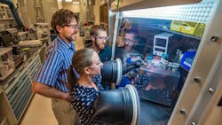 SNL researchers working on battery prototype SNL researchers working on battery prototype