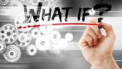 Hand writing 'What if?' Hand writing 'What if?'