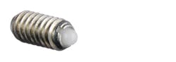 A stubby plunger with a Delrin nose resists repeated impacts, moisture, solvents, and temperatures up to 190ºF. They also have electrical insulating properties. A stubby plunger with a Delrin nose resists repeated impacts, moisture, solvents, and temperatures up to 190ºF. They also have electrical insulating properties.