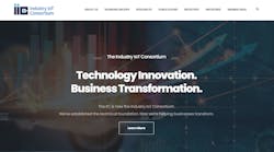 Industry IoT Consortium homepage screenshot
