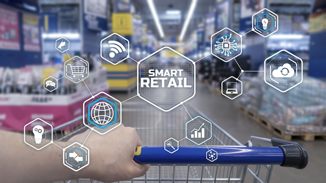 Artist's rendition of the smart retail experience