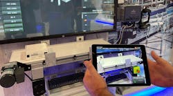 Augmented reality using a tablet