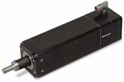 The Tolomatic IMA servo linear actuator can be equipped with a ball screw that generates forces up to 30 kN (6,875 lbf). The Tolomatic IMA servo linear actuator can be equipped with a ball screw that generates forces up to 30 kN (6,875 lbf).