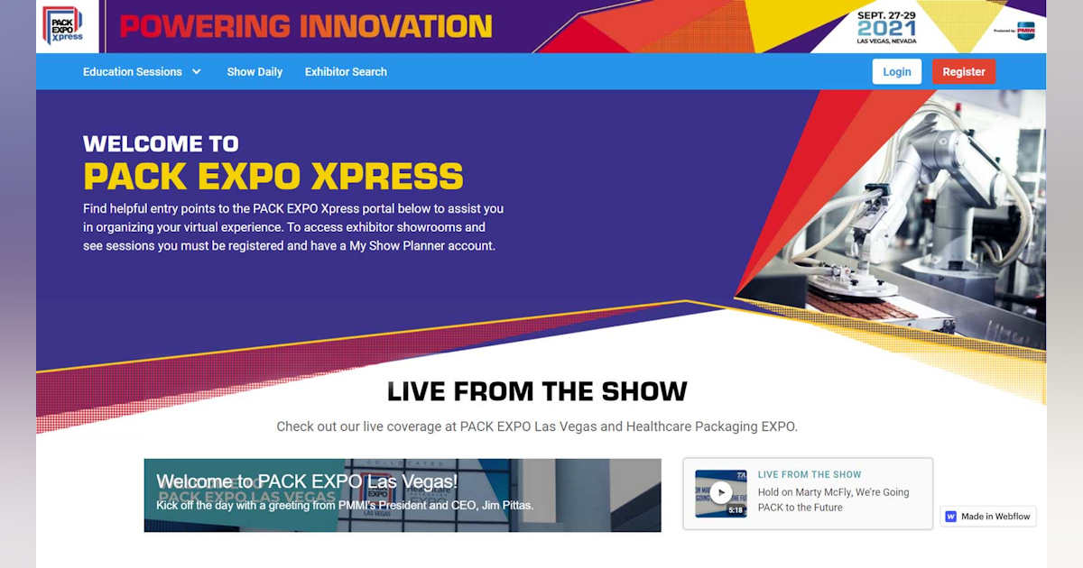 It S Pack To The Future As Pack Expo Looks Ahead Machine Design It S Pack To The Future As Pack Expo Looks Ahead Machine Design