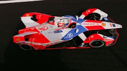 Mahindra Formula E racecar Mahindra Formula E racecar