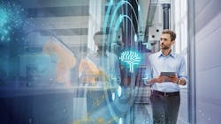 Artist's rendition of the connected production operation Artist's rendition of the connected production operation