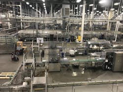 Ocean Spray’s Lehigh Valley Beverage Facility operates 24/7 and produces 100,000 cases of cranberry beverages daily. Ocean Spray’s Lehigh Valley Beverage Facility operates 24/7 and produces 100,000 cases of cranberry beverages daily.