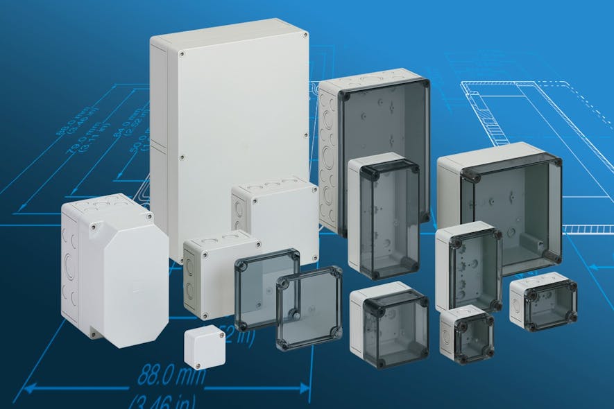 Figure 3: Altech TK Series Enclosure&rsquo;s group photo shows the wide range of sizes available.