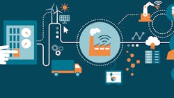 Artist's representation of smart industry Artist's representation of smart industry