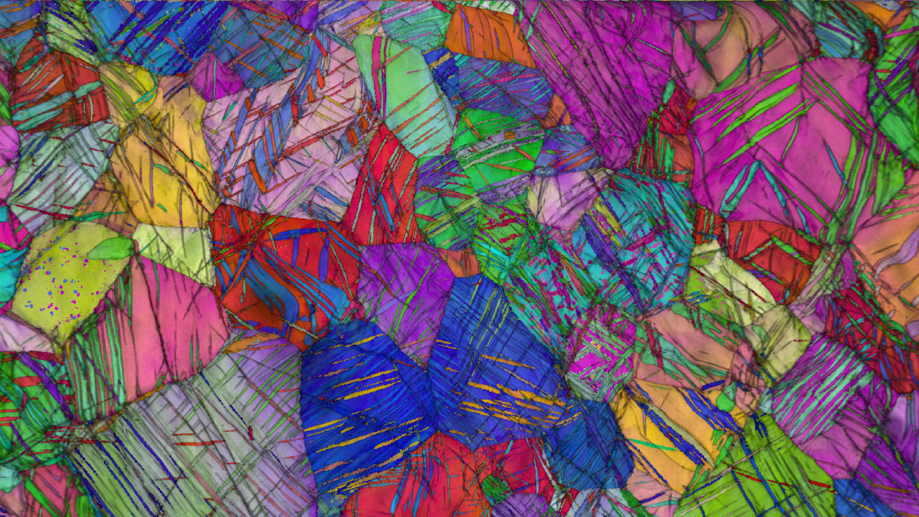 The structure of pure titanium