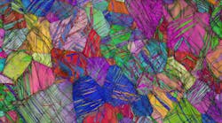 The structure of pure titanium The structure of pure titanium