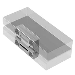 Bifold constant-torque hinges, like Southco’s AH-2E series allows easy opening of two table leaves to double the size of a table in a trailer or motor home. Bifold constant-torque hinges, like Southco’s AH-2E series allows easy opening of two table leaves to double the size of a table in a trailer or motor home.