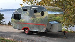 Retro-themed travel trailer Retro-themed travel trailer