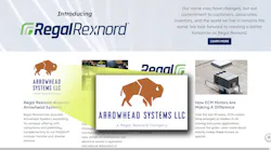 Arrowhead Systems logo superimposed over Regal Rexnord screen capture