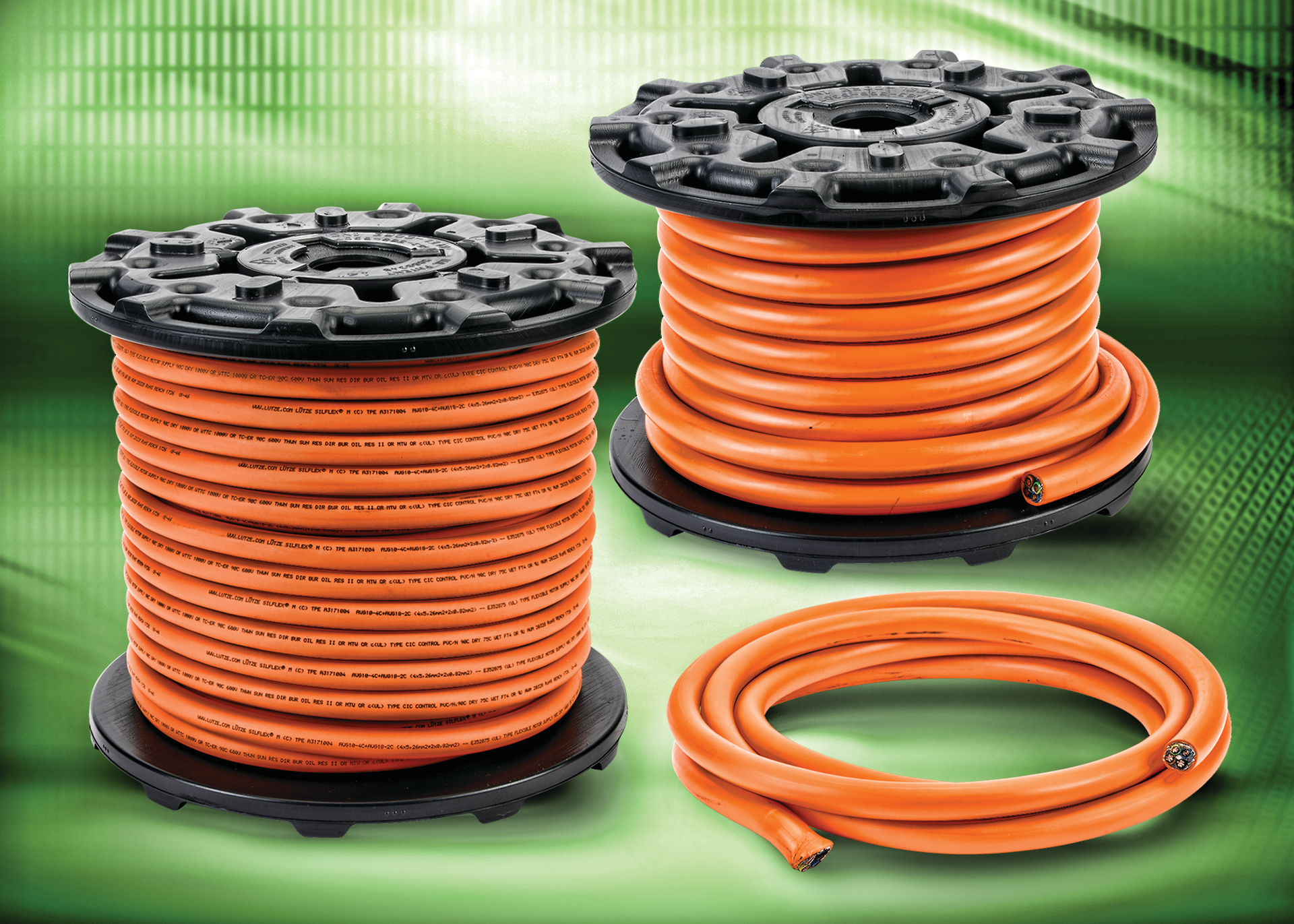 The LUTZE SILFLEX multi-conductor control cable