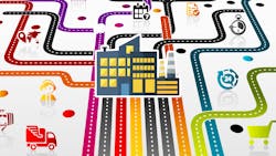 Artist's representation of the IIoT Artist's representation of the IIoT