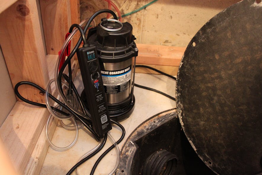 Engineers at Grid Connect found that by measuring current leakage in a sump pump, they could predict pump failure. They worked with pump manufacturer Wayne to develop an app-based monitor for the homeowner.