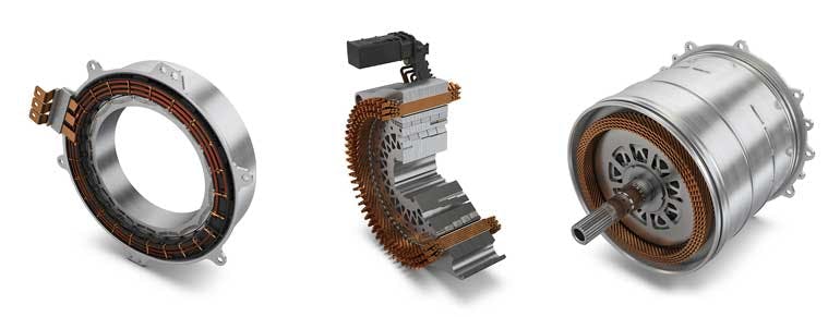 Electric motors from Schaeffler for hybrid modules, hybrid transmissions and all-electric axle drives.