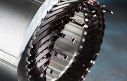 Stator with hairpin winding from the pilot phase of the AgiloDrive research project at KIT. Stator with hairpin winding from the pilot phase of the AgiloDrive research project at KIT.