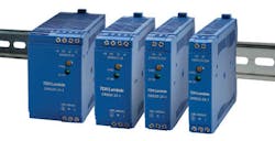 TDK-Lambda&rsquo;s DRB Series offers simple, compact, cost-effective and high-reliability DIN rail power supplies optimized for energy savings, low operating costs, improved thermal performance and reduced noise in industrial automation and process control applications. The series exhibits energy saving efficiencies up to 91% and employs conservatively rated electrolytic capacitors with improved operational lifetimes extending up to 10 years.