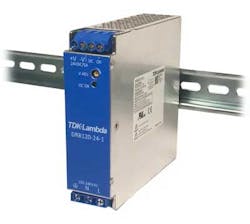 TDK-Lambda’s DRB120-480 Series 120–480W single-output DIN rail mount power supplies are ideal for use in industrial automation, test and semiconductor fabrication applications. TDK-Lambda’s DRB120-480 Series 120–480W single-output DIN rail mount power supplies are ideal for use in industrial automation, test and semiconductor fabrication applications.