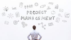 Artist's represetation of project management Artist's represetation of project management