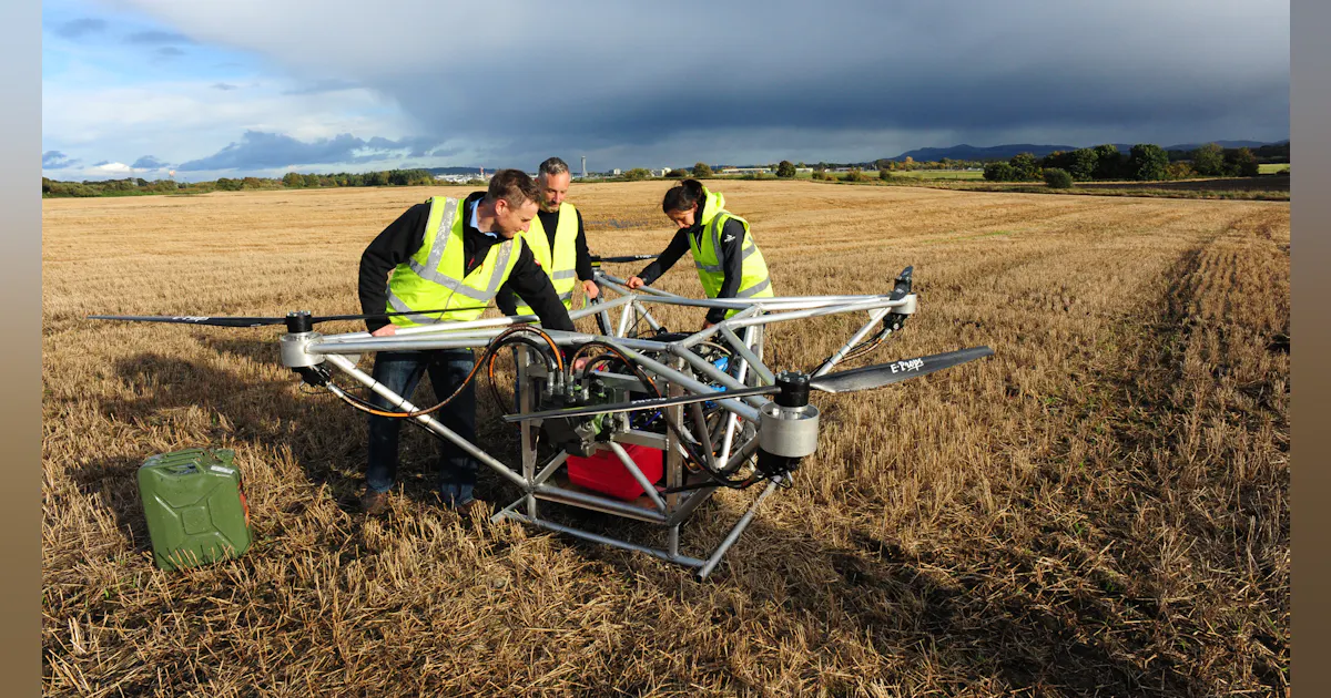 Hydraulic Hybrid Multicopter Design Takes Flight | Machine Design