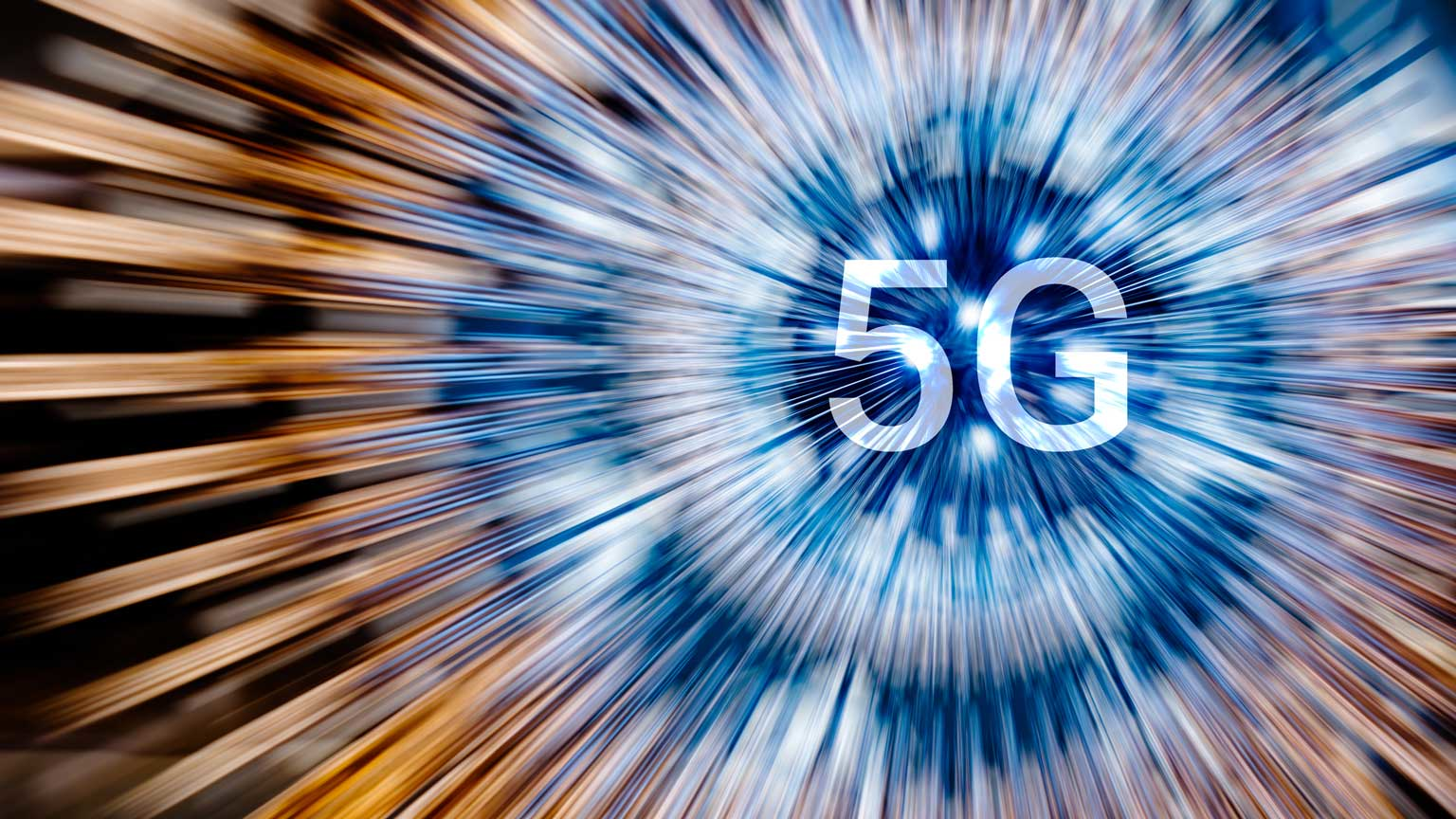 5G on a neon light