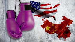U.S. and China boxing