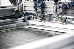 Screen printing was chosen as the best production option for the patented Powerfoyle technology. Screen printing was chosen as the best production option for the patented Powerfoyle technology.