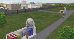 GESTRA is a ground-based radar tracking station and a network of them will be deployed to track small and large object in low Earth orbit that could be a danger to satellites and spacecraft. GESTRA is a ground-based radar tracking station and a network of them will be deployed to track small and large object in low Earth orbit that could be a danger to satellites and spacecraft.