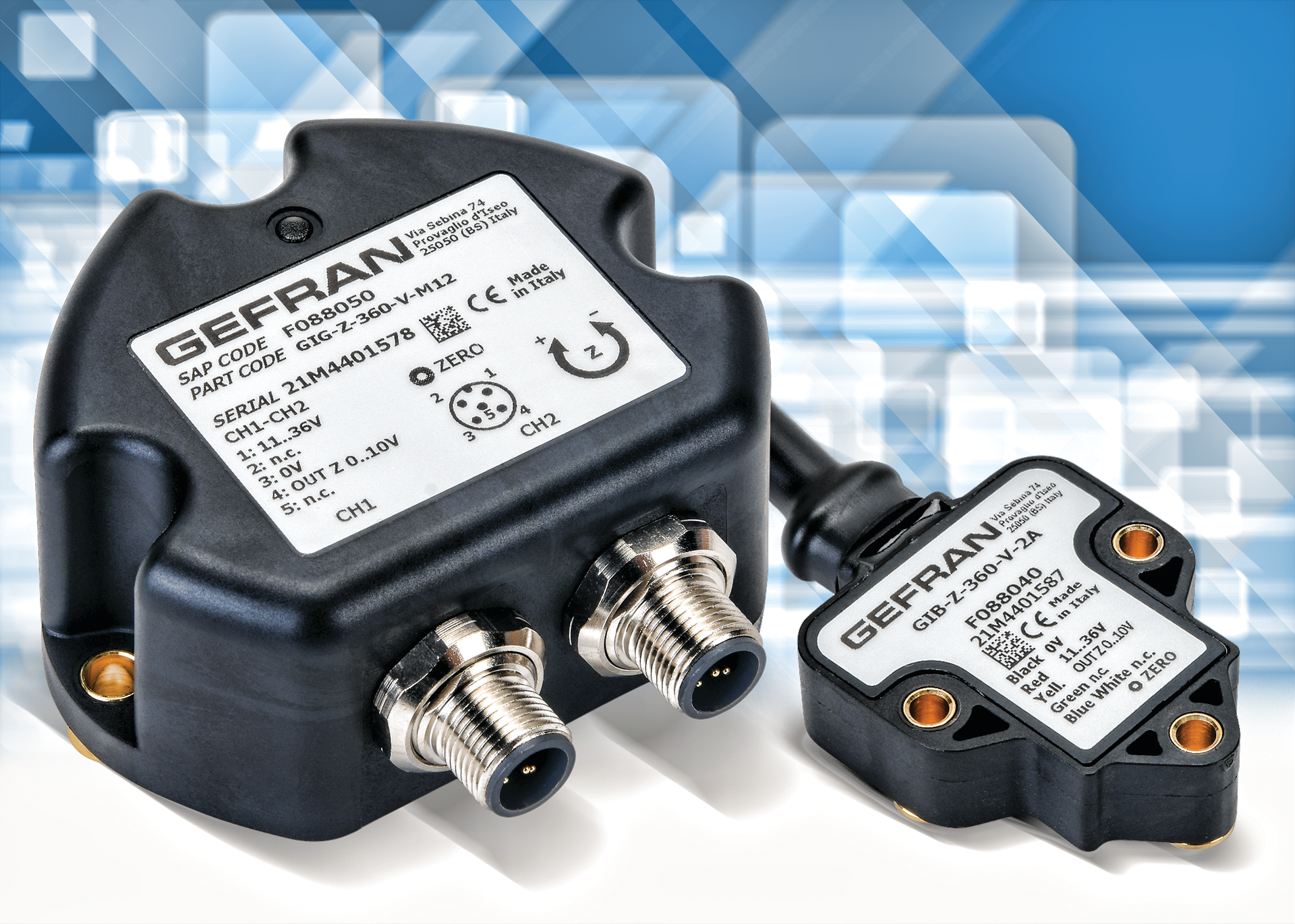Gefran inclination sensors