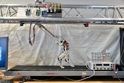 BirdBot on a treadmill. BirdBot on a treadmill.