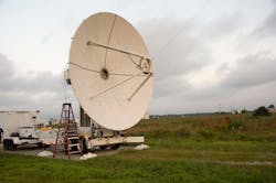 Microwave dish transmitter Microwave dish transmitter